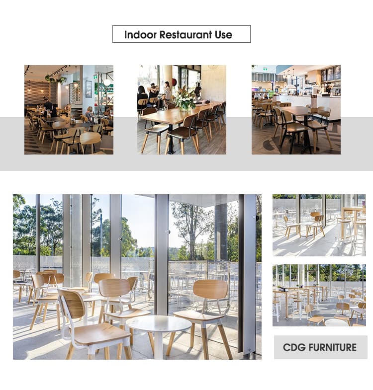 Fashion Bistro Coffee Chain Restaurant Chair 658A-H45(77)-STW
